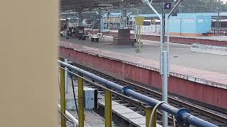 Indian Railways Light Locomotives Parallel Deparature And Arrival at Tiruchchirappalli Junction ???