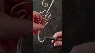 【Wire art】四つ葉のクローバーのフック #shorts