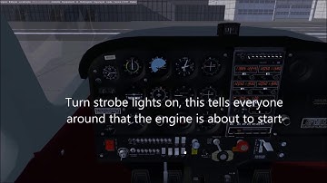 FlightGear cessna 172p startup tutorial