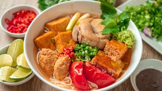 [ENG SUB] Bí quyết BÚN RIÊU không cần cua đồng vẫn thơm ngon | Amazing Vietnamese crab noodle soup