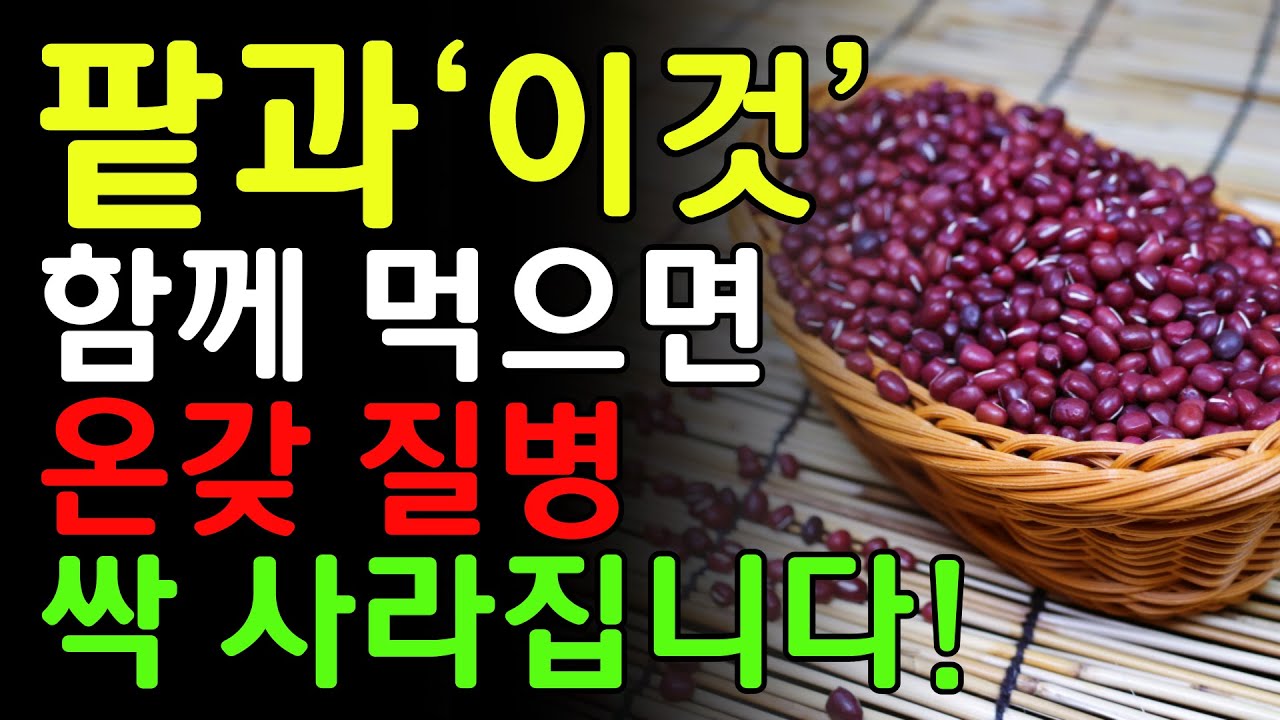 팥과 함께 먹으면 보약보다 좋은 음식 3가지! 탈모 예방과 당뇨병에 좋은 꿀팁 레시피! 팥 건강하게 먹는 방법! 팥에 관한 모든 ...