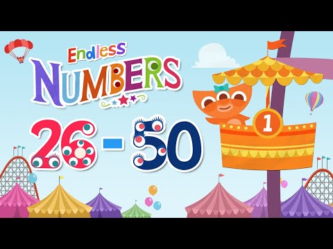 Endless Numbers - Learn to Count from 26 to 50 + Simple Addition in English | Originator Games