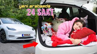 24 SAAT TESLA'DA KALMAK!(YENİ ARABAM) image