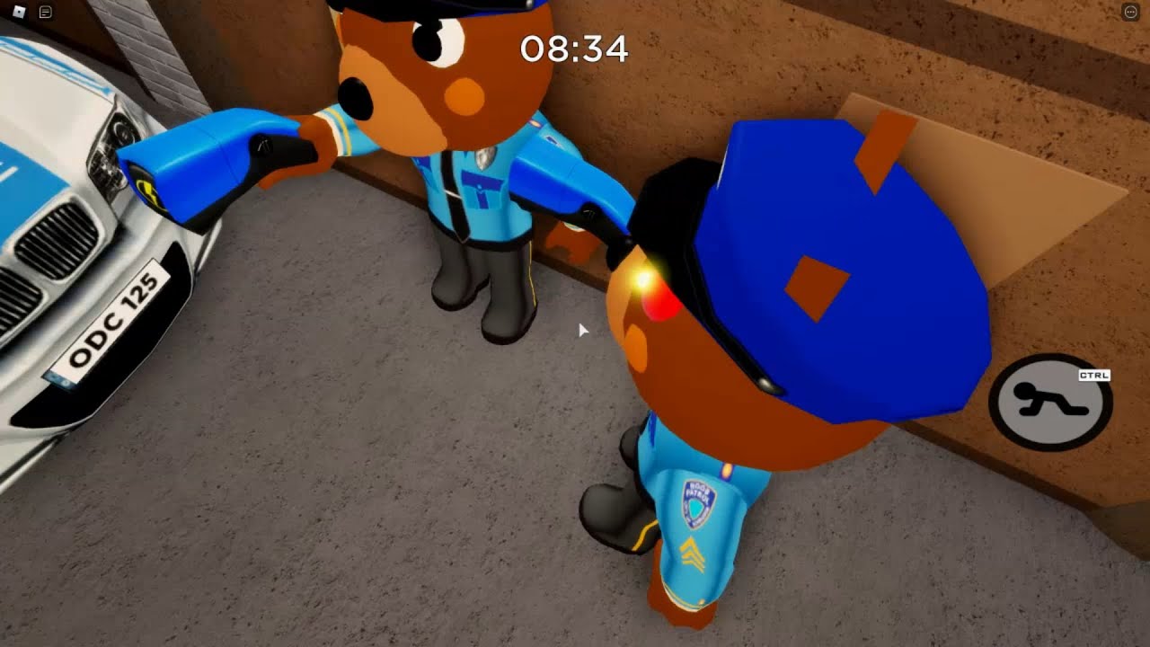 Roblox Piggy 2 Double Officer Doggy Jumpscare Roblox Piggy Book 2 Youtube - cookie swirl c roblox piggy