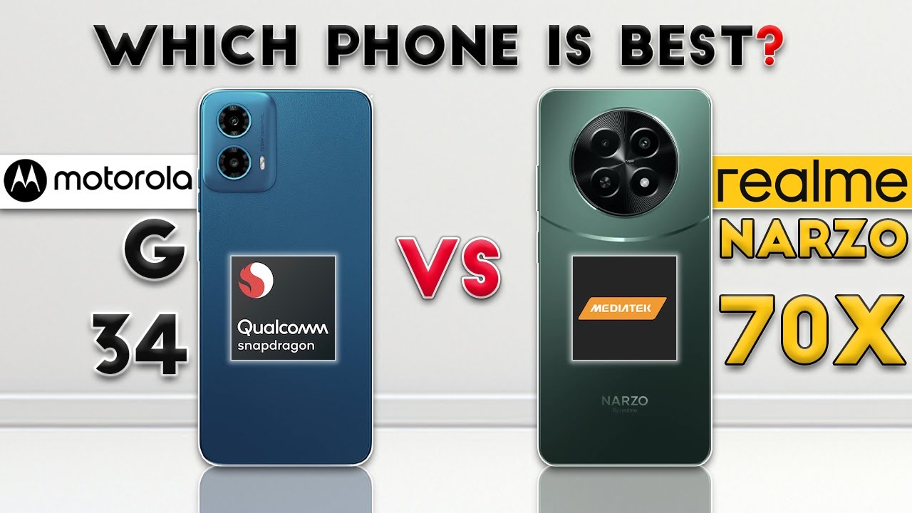 realme Narzo 70x vs Motorola G34 : Which Phone is Best❓😮