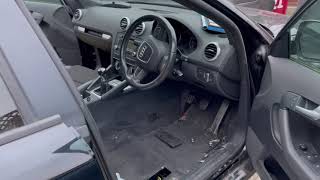 How to remove Audi A3 8p S-line seats - front & rear seats
