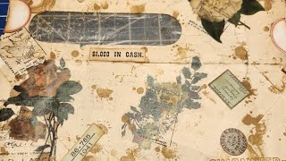 Lets turn a vintage envelope into an ephemera background page.