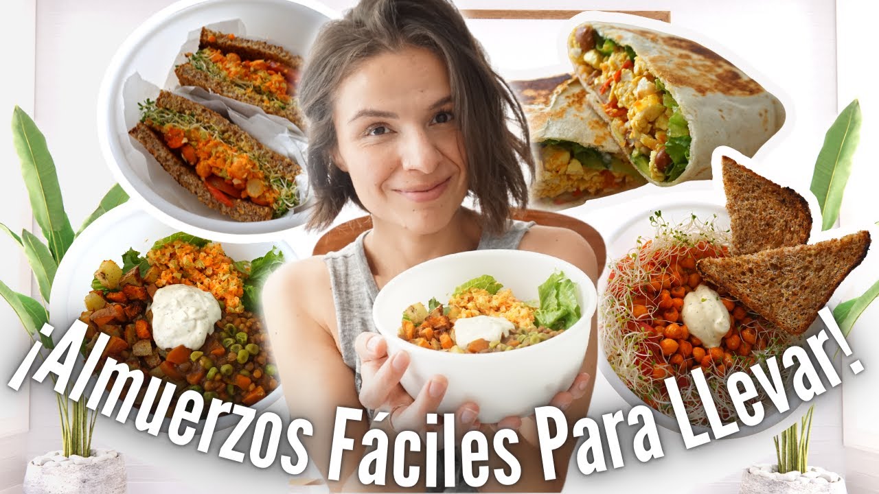 Almuerzos Veganos Fáciles Para Llevar 🥪🌯