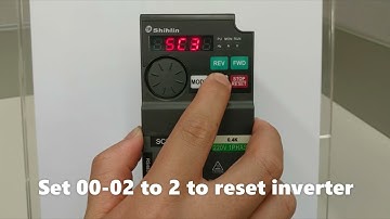 How to set all parameters to default - SHIHLIN Inverter รุ่น SC3