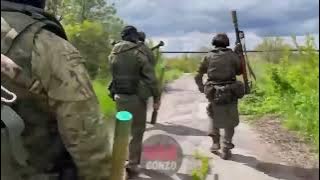 Russian forces using modified POM-2 scatterable anti-personnel fragmentation (APF) mines by launch