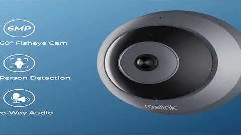 Reolink 6MP Fisheye WiFi Security Camera 2.4/5GHz Wireless Indoor Camera 2-Way Audio Smart