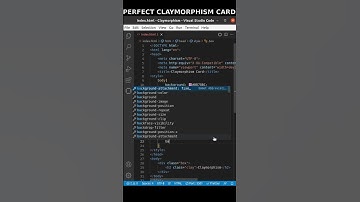 How to create Claymorphism Card | HTML CSS