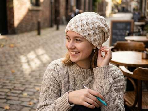 Behind the Beanie — Building a Checkerboard Crochet Texture (Extended Double Crochet)