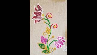 Freehand Rangoli #shortsfeed #shorts #shortvideo #rangoli #rangoliart #easyrangoli #simplerangoli
