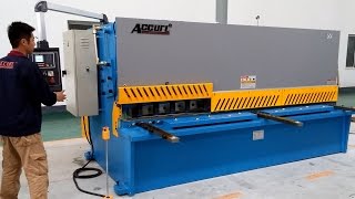 Hydraulic CNC Cutter 12mm | Iron Cutting Machine 3 meter Sheet Cutting Machine | NC control Accurl
