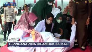 Wanita Terpidana Perzinahan di Aceh Pingsan saat Jalani Hukum Cambuk #SeputariNewsSiang 25/01