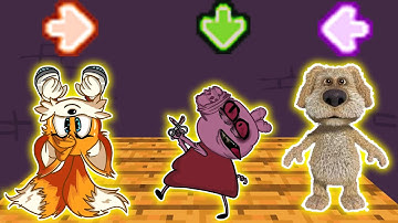 FNF Character Test | Gameplay VS My Playground | VS Talking Ben, VS Tail, VS Peppa EXE