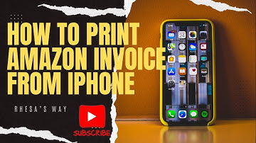 How to Print an Amazon invoice using your iPhone #amazon #invoice