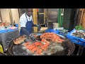 Very Big Seafood Paellas. Lobsters and Shrimps. London Street Food