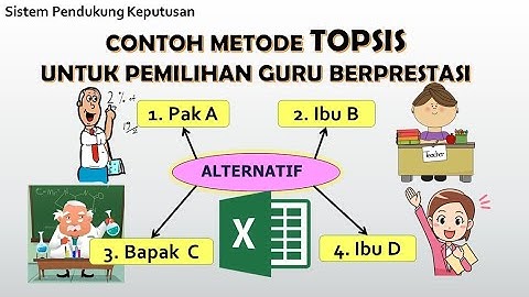Kuliah SPK : Perhitungan Metode TOPSIS - Studi kasus: Pemilihan Guru Berprestasi