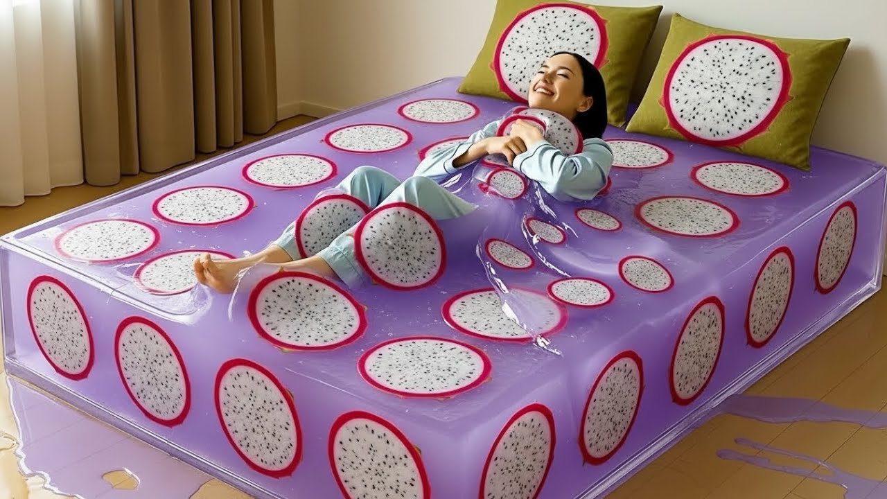 ASMR for Sleep No Talking | Oddly Satisfying AI Jelly Bed Visuals