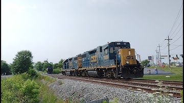 CSX local Y128 heading north bound on the Hoosier Subdivision at New Albany Indiana