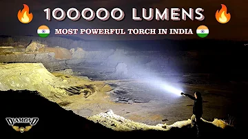 🔥 100000 LUMENS 🔥 10 KM Range Torch | Most Powerful & Strongest Flashlight in WORLD | Make In India