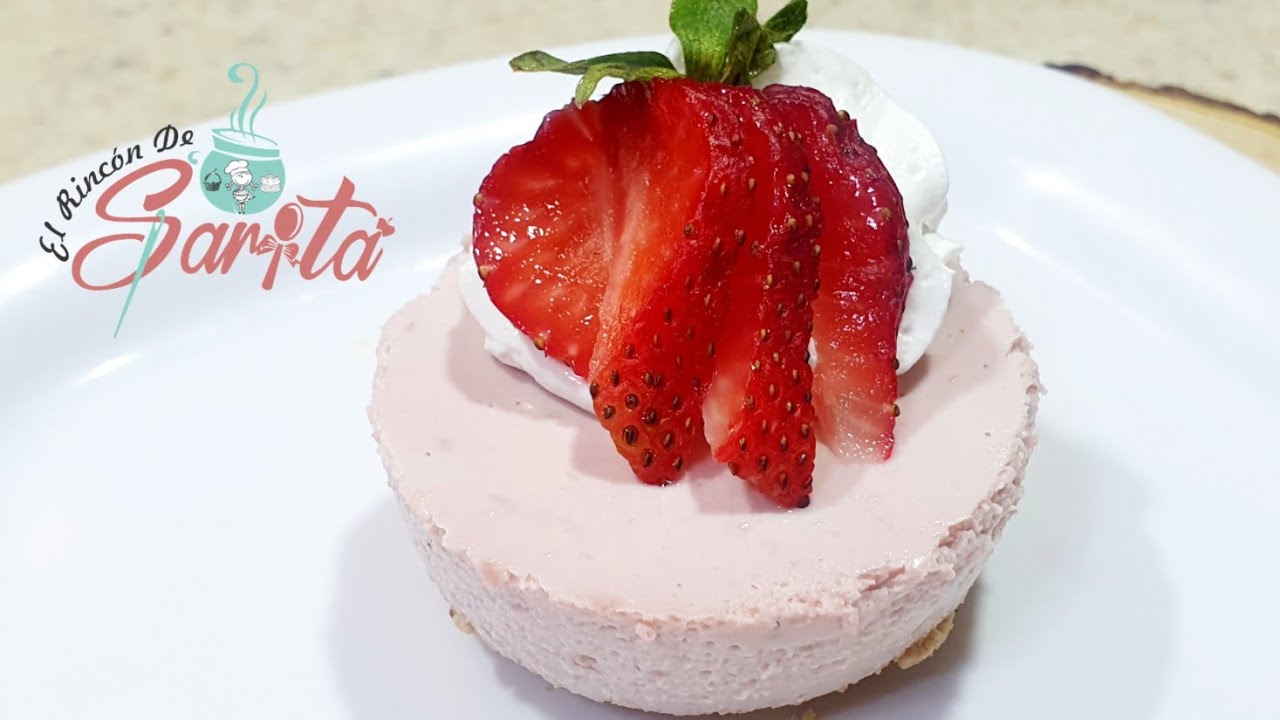 Mini CheeseCake de Fresa #reposteandoconsarita