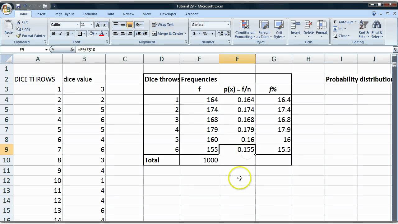 How to Roll two Dice in Excel