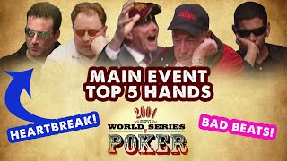 2004 WSOP Main Event - Top 5 Hands | World Series of Poker