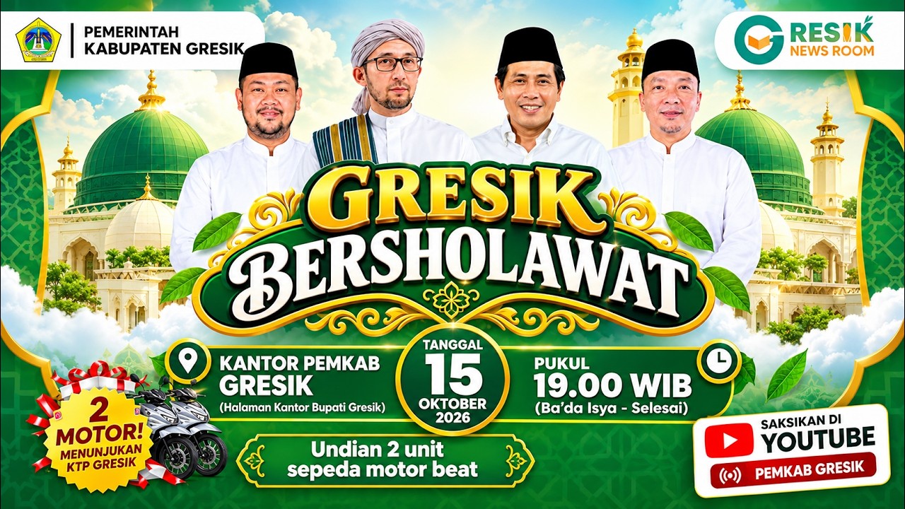 🔴 LIVE : GRESIK BERSHOLAWAT 2026 | BERSAMA KH. ANWAR ZAHID \u0026 HABIB ALI ZAINAL ABIDIN ASSEGAF