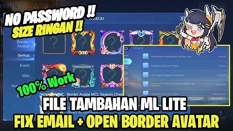 Data Fix Pesan / Email + Open Border Avatar Terbaru Patch Ixia | Data Tambahan Email Box Terbaru