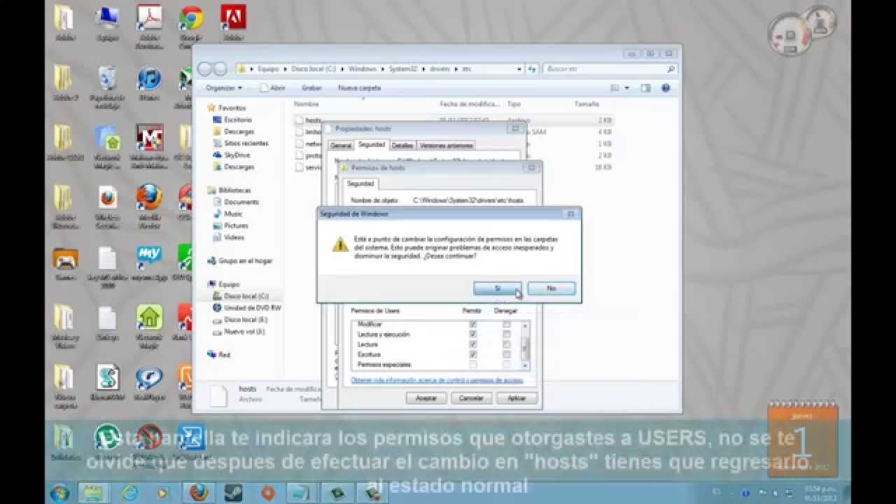 Como modificar el archivo host en Windows 7 YouTube Como modificar el archivo host en Windows 7 YouTube