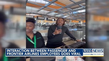 Employee mocks RDU passenger at Frontier Airlines check-in counter