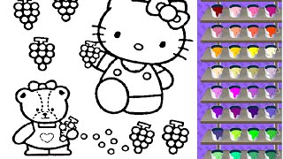 Hello Kitty Coloring Pages