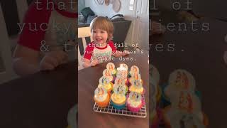 DIY Bluey cupcakes for the win! 💙🧡 #birthday #bluey #disney #diy #pinterest #nontoxic #momlife