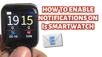 HOW TO ENABLE NOTIFICATIONS ON i5 SMARTWATCH | TUTORIAL | ENGLISH