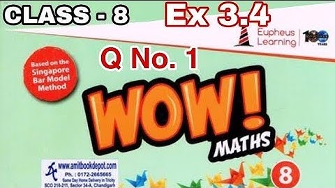 #wow maths class 8 solution ex 3.1 Q No.1 #Sqaure Cube And Their Roots Cbse/Icse #vishu tutorial