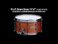 S.L.P. Snare Drum 14"x7" (LGM147-GTZ) G-MAPLE w/ZEBRAWOOD OUTER PLY. -Limited Model-