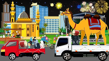 Wow Megah!! Takbiran keliling Idul fitri 1444 h/2023 animasi