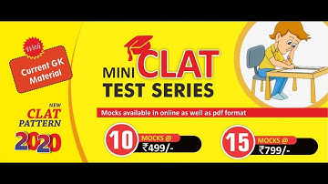 CLAT Mini test series