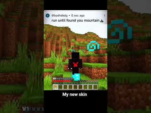 run until you find mountains #minecraft #minecraftgameplay #mcmycraft
