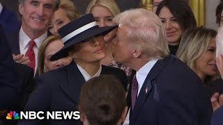 First lady Melania Trump makes fashion statement with inauguration hat