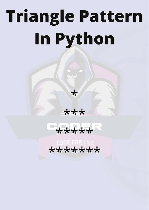 Triangle Pattern Python Code - YouTube