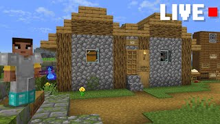 Supporter SMP! Building my starter house! | Minecraft 1.21.4 LIVE