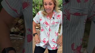 Cute, comfy, and covered in crabs! 🦀💙 These crab print pajamas are perfect for cozy nights, lazy
