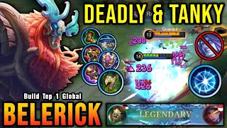 Deadly & Tanky!! Belerick The Annoying Tank (100% IMMORTAL) - Build Top 1 Global Belerick ~ MLBB