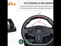 Top! PXN V900 Gaming Steering Wheel Volante PC Racing Wheel for PS3/PS4/Xbox One/Android TV/Switc...