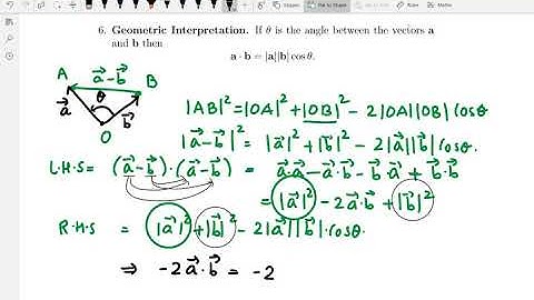 12.3 Dot Product: Math 251
