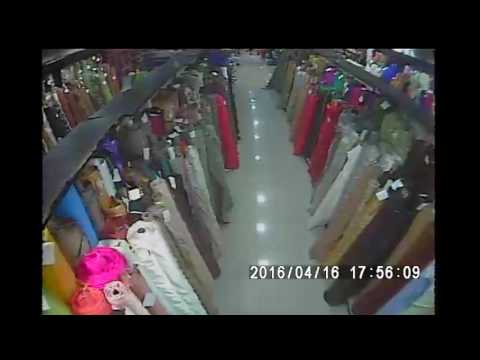 [Ecuador Earthquake 16 Apr 2016] Raw CCTV Footage from Local Tailoring Shop